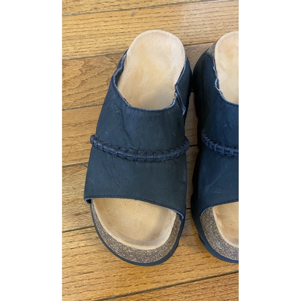 UGG Sunskip Slide Black Slip On Clog Sandal Size 9 - Picture 3 of 14